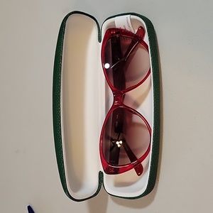 Lacoste women's sunglasses L3602S. Red cat eye.